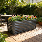 GARDMAX 8x4x2FT Galvanized Raised Garden Bed Kit, Metal Planter Boxes Outdoor - Image 7