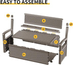 80 Gallon Outdoor Storage Bench Deck Box Waterproof Lockable, Outdoor Storage - Image 2