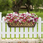 4 Pack 24 Inch Window Boxes Planters Railing Planter Box - Image 4