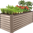 Best Choice Products 8x2x2ft Raised Outdoor Metal Garden Bed, Deep Root Box by BestChoiceProducts