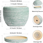 SQOWL Ceramic Planters for Indoor Plants - Image 3