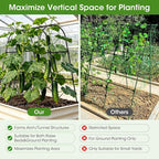 Cucumber Trellis for Raised Bed, U-Shape Garden Trellis for Climbing Plants - Image 5