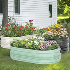 WORKPRO 2PK 4x2x1ft Galvanized Raised Garden Bed Set, Rust & Corrosion - Image 7