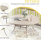 VICLLAX 53" Outdoor Round Patio Table - Image 4