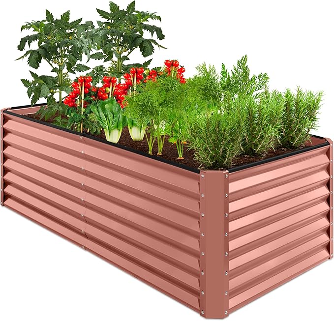 Best Choice Products 6x3x2ft Outdoor Metal Raised Garden Bed, Deep Root Box by BestChoiceProducts