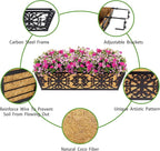 4 Pack 24 Inch Window Boxes Planters Railing Planter Box - Image 4