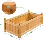 Yaheetech 46″ L × 23.5″ W × 16″ H Wooden Raised Garden Bed, Horticulture Wood - Image 3