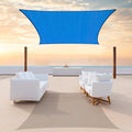 ColourTree TAPR1616 Custom Size 6' x 22' Blue Sun Shade Sail Canopy UV Block by ColourTree