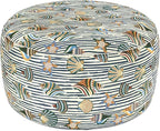 LVTXIII Indoor/Outdoor Extra Large Inflatable Ottoman Pouf D31 x H14 Inch by LVTXIII