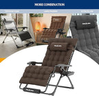 UDPATIO Oversized Zero Gravity Chair Set of 2, 33In XXL Patio Reclining Chair - Image 4