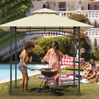 Grill Gazebo Replacement Top, 5 * 8 Outdoor BBQ Top Cover, Double Layer BBQ - Image 5