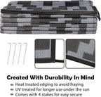 SAND MINE Waterproof Outdoor Rug 9x12 ft, Plastic Reversible Rug, Modern Area - Image 4