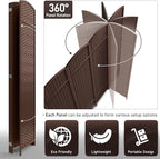 Sorbus 4 Panel Room Divider 6 ft. Tall - Image 7