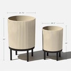 Veradek Demi Series Round Planter w/Stand - Image 3