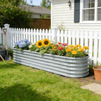 6-Pack Galvanized Raised Garden Bed 8x4x1.5 | 10x2x1.5 ft, Modular Raised - Image 8