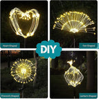 JJGoo Solar Firework Lights, 2 Pack 180 LEDs 2 Lighting Modes Solar Lights - Image 5