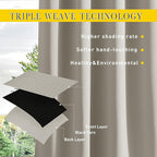 NICETOWN 2 Panels Weighted Outdoor Curtains - Image 7