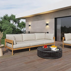 Acanva Modern Outdoor Patio Furniture Set, All-Weather Aluminium Conversation - Image 3