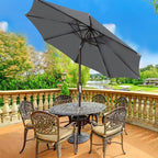 Blissun 9' Outdoor Patio Umbrella, Outdoor Table Umbrella, Yard Umbrella - Image 7