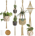 Nook Theory 4-Pack Macrame Plant Hangers by NookTheory