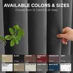 Joydeco Blackout Door Curtain for Doorway Privacy 80 Inches Long, Grommet - Image 7
