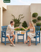 Set of 2 Weatherproof Patio Chairs - Image 9