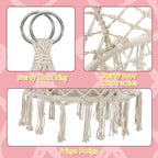 Macrame Hammock Hanging Swinging Chair - Image 5