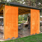 SpaceDresser Waterproof Outdoor Sheer Curtains by SpaceDresser