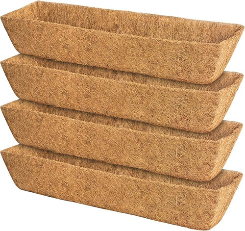 4 Pack 30 Inch Trough Coconut Liners by KarlliuHOMEGARDEN