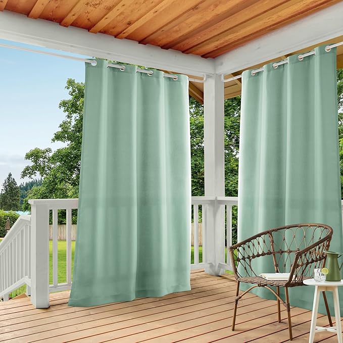 TOWN & COUNTRY BASICS Cabana Solid Heavyweight Indoor Outdoor Curtains by TOWN+%26+COUNTRY+BASICS