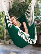 Chihee Hammock Chair Hanging Swing Max 500 Lbs 2 Cushions Included Metal - Image 2
