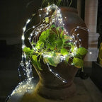ZNYCYE 1 Pack 8 Modes Solar Waterfall Lights, Solar Fairy Lights Outdoor - Image 5