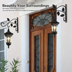 4 PCS Metal Hanging Hook Plants Brackets, 12 Inch Iron Wall Mount Bracket - Image 7