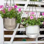 Maxcheck 4 Pcs Self Watering Hanging Planters Indoor Gift 6.5'' 4.5'' Hanging - Image 5