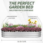 1MORE Galvanized Raised Garden Bed- Planter Garden Boxes Outdoor, Raised Beds - Image 5