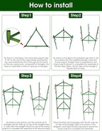 Tomato Cage, Raised Garden Bed Plant Support Stakes - Image 8