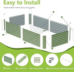 8x2x2FT Galvanized Raised Garden Bed, Galvanized Planter Boxes Outdoor - Image 3