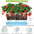Window Box Planter 6 Packs, 13.8 Inches Rectangle Flower Pots - Image 4