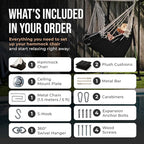 Hanging Hammock Chair Swing – Hanging Chair Outdoor & Indoor - Image 3