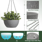 T4U Hanging Planters for Indoor Outdoor Plants 2 Pack - Image 6