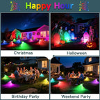 RGB Solar Spot Lights : 2 IN 1 Solar Lights Outdoor - Image 6
