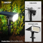 Ensenior Solar Spotlights Outdoor, 56 LEDs Brightness Adjustable 6500K LED - Image 5