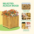 Idzo Acacia Wood Flower Planter Box - Image 5