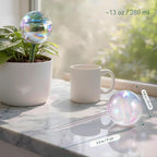 Large Extra-Thick Clear Glass Plant Watering Globes, Rainbow Gradient Self - Image 3