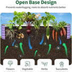 Kesfitt Raised Garden Bed, Metal Galvanized Steel Oval Garden Bed 8x2x1.5 ft - Image 4