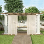 SpaceDresser Waterproof Outdoor Sheer Curtains - Image 5