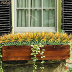 16Pcs Artificial Grass Fake Plants 17.3in Outdoor Plastic Plants UV Resistant - Image 4
