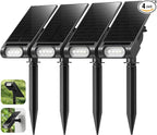 EZVALO Solar Spot Lights Outdoor IP67 Waterproof, Adjustable Solar Landscape by EZVALO