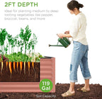 Best Choice Products 4x2x2ft Outdoor Metal Raised Garden Bed, Deep Root Box - Image 4