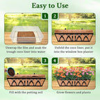 Halatool 2 Pack 48 Inch Window Box Liners Pre-Formed Coconut Fiber Planter - Image 5